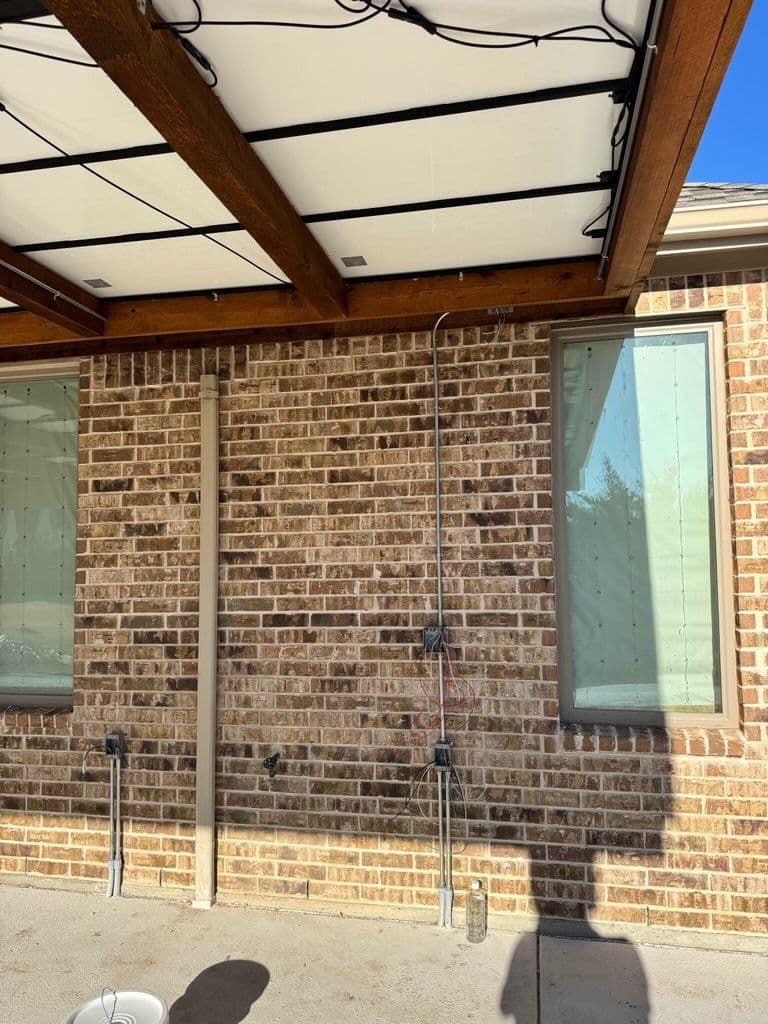Electrical Installation on Solar Pergola in Celina TX