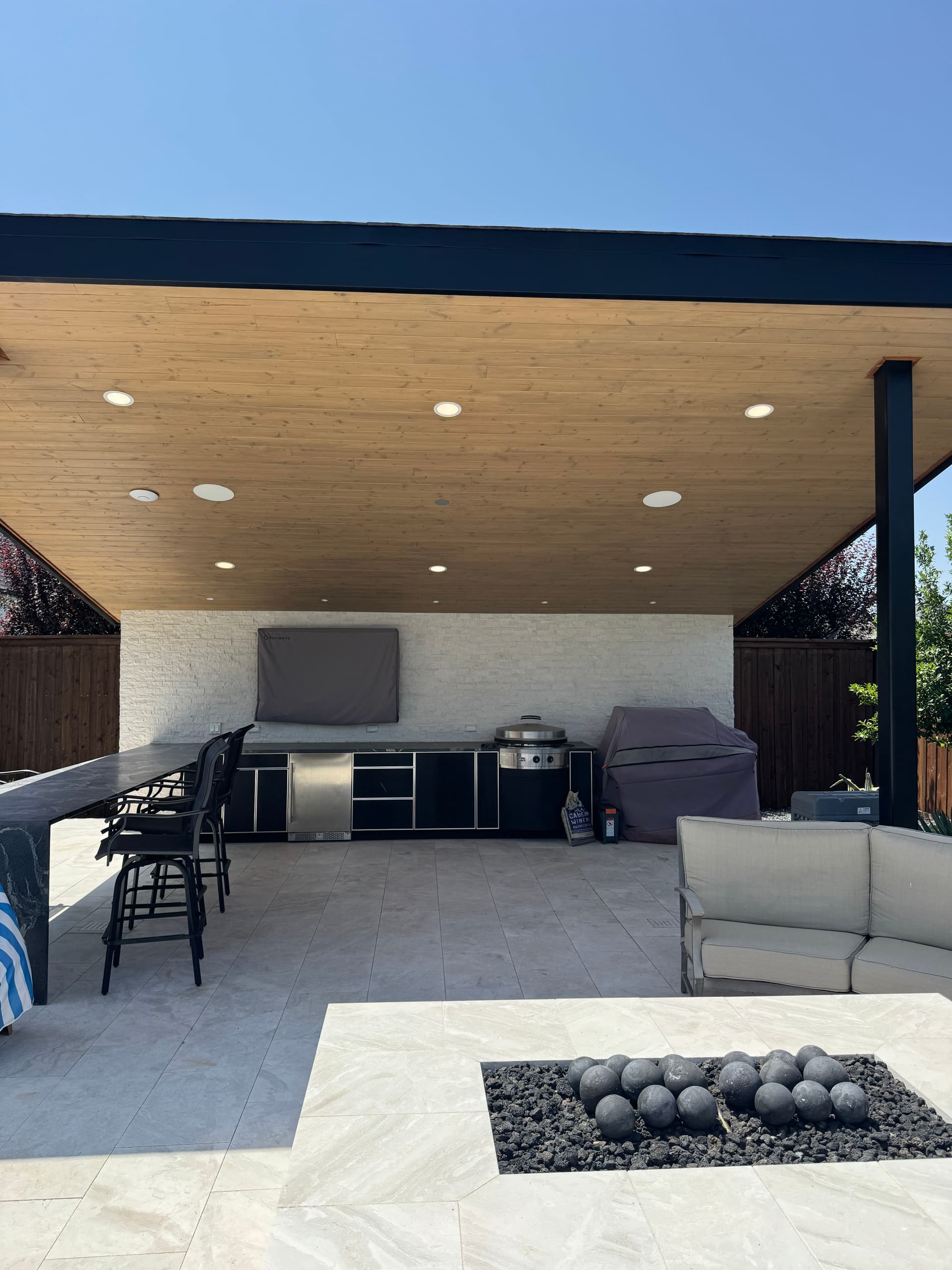 Gallery photos for Full Outdoor Living Electrical Install in Prosper TX: Image #1